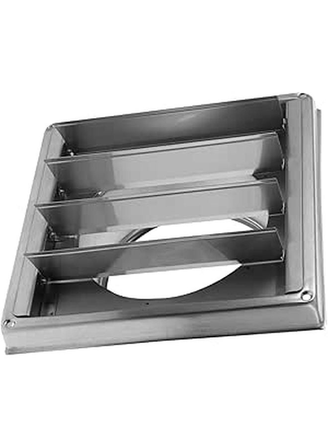 Stainless Steel Dryer Vent Cover Louvered Outdoor Weatherproof RV Vent Cap - Image 1