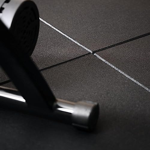 RUBX SuperStrong High Density Rubber Tile 20” X 20” Durable, Shock Absorbent & Surface Protection Ideal for Home & Outdoor Gym, Cross Training, Play Area (Black, 10 MM Thickness) - Image 5
