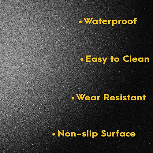 RUBX SuperStrong High Density Rubber Tile 20” X 20” Durable, Shock Absorbent & Surface Protection Ideal for Home & Outdoor Gym, Cross Training, Play Area (Black, 10 MM Thickness) - Image 3