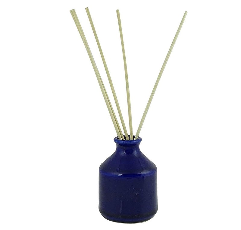 Mkd2 Rise Ceramic Flower Vase Pot Without Flowers, Small, Blue, 1 Piece for Home Decor, Living Room, Bedroom, Center Table and Office Decoration - Image 3