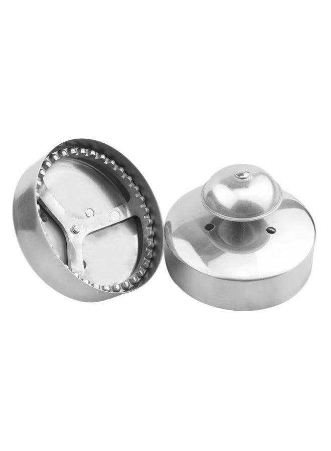 Stainless Steel Sandwich Cutting Sealing Mold Bread Spring Stamper Sandwich Thawing Sealer Baking Mold-Specifications:Square Sandwich Cutting Sealer-Color:Orange Red