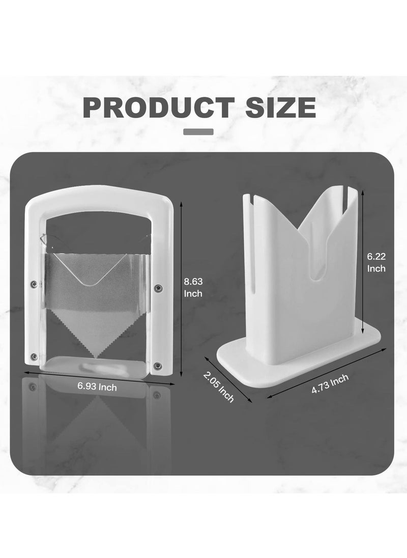Y&D Bagel Slicer, Original Universal Slicer with Safe Grip and Safety Shield, Home Kitchen Bread Slicing Gadget for Bagels, Breads, Muffins, Buns, Rolls, White  - Image 5