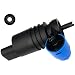 HHZL Windshield Washer Fluid Pump Spray Front Windshield Wiper Pump Motor with Grommet Replacement 1J6955651 1K6955651 1T0955651A for BMW Chevrolet Ford Jeep Dodge Chrysler Volkswagen AudiBlue - Image 2