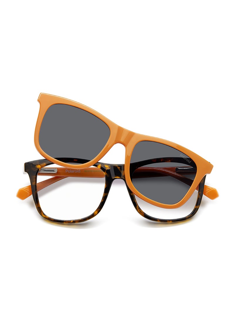 Polaroid Kids Unisex Polarized Rectangular Sunglasses - Pld 8055/Cs Blue Millimeter - Lens Size: 46 Mm  - Image 4