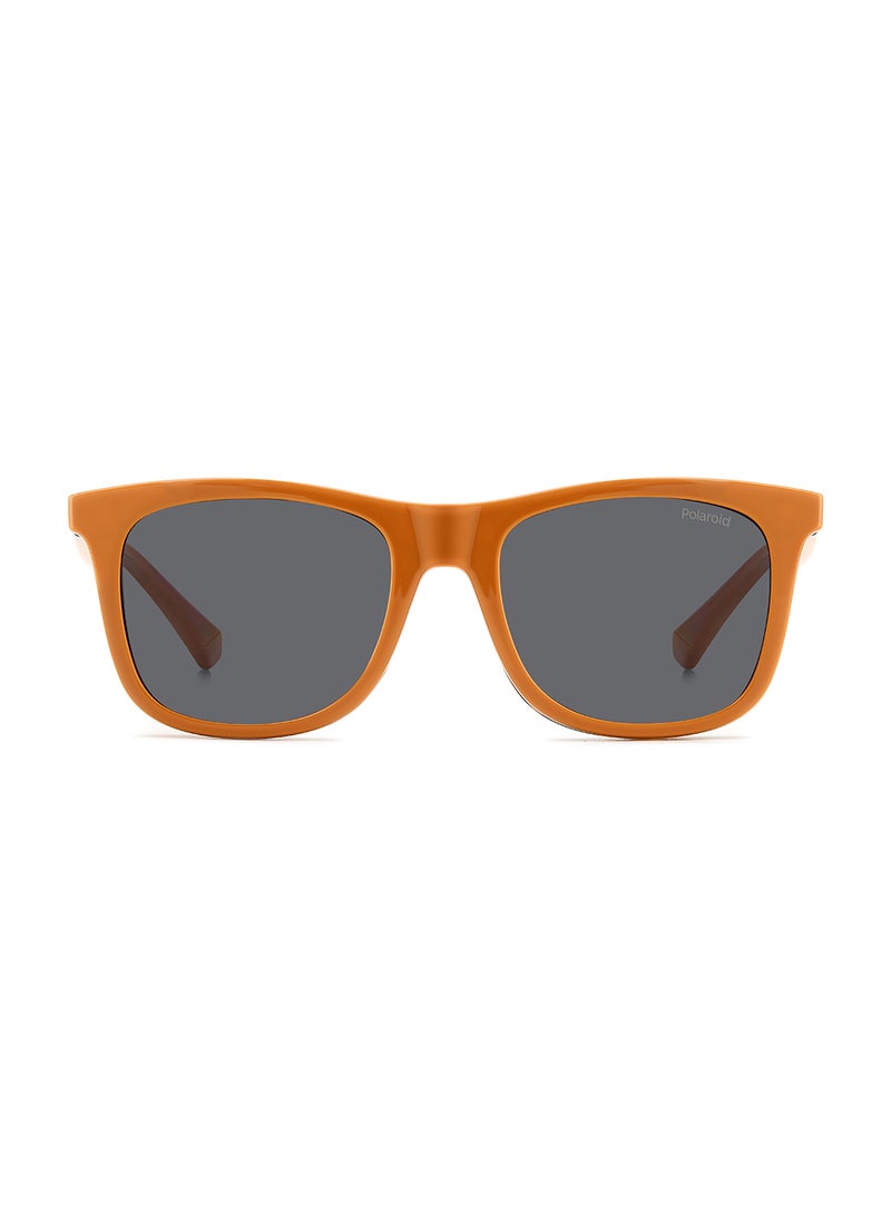 Polaroid Kids Unisex Polarized Rectangular Sunglasses - Pld 8055/Cs Blue Millimeter - Lens Size: 46 Mm  - Image 3
