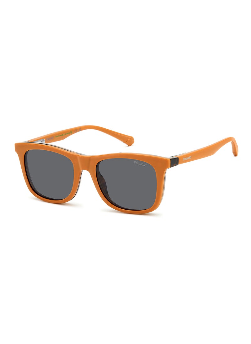 Polaroid Kids Unisex Polarized Rectangular Sunglasses - Pld 8055/Cs Blue Millimeter - Lens Size: 46 Mm  - Image 5