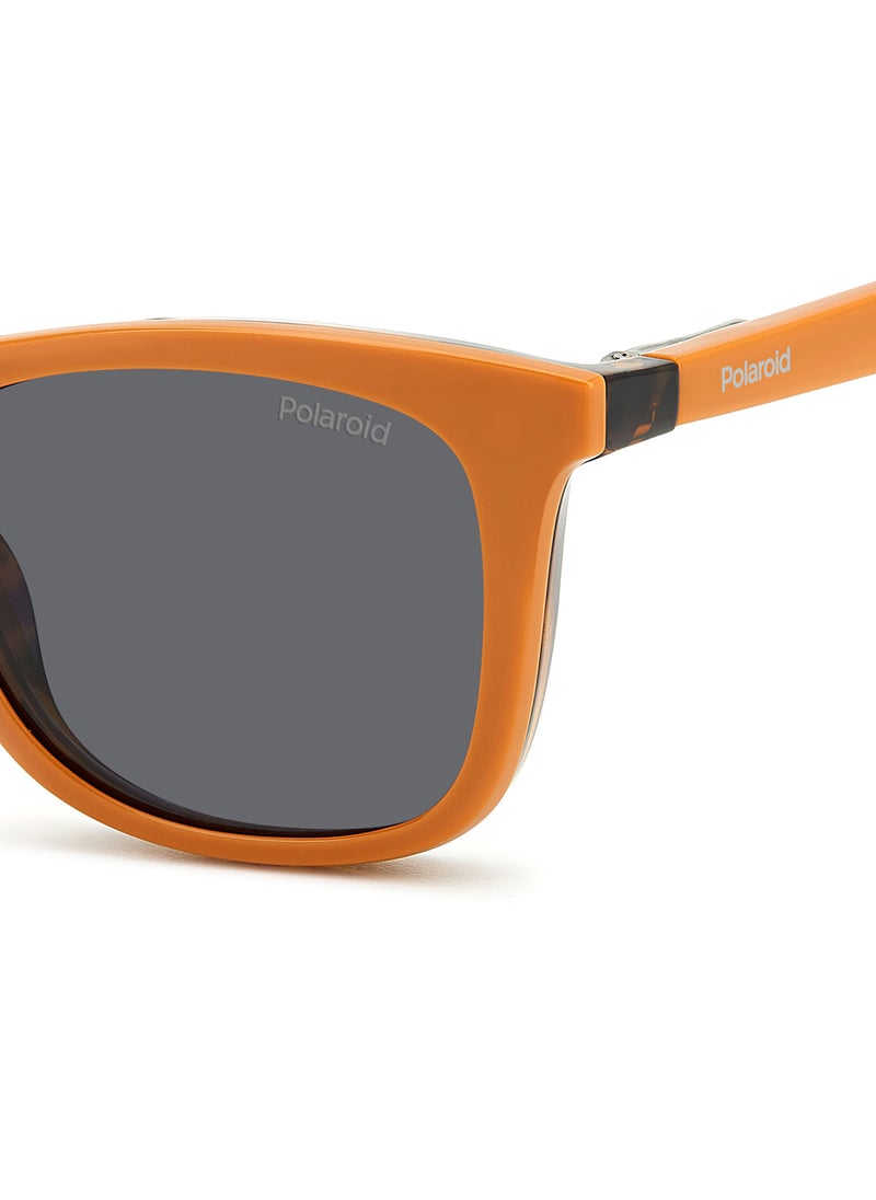 Polaroid - Kids Unisex Polarized Rectangular Sunglasses - Pld 8055/Cs Blue Millimeter - Lens Size: 46 Mm - Image 1