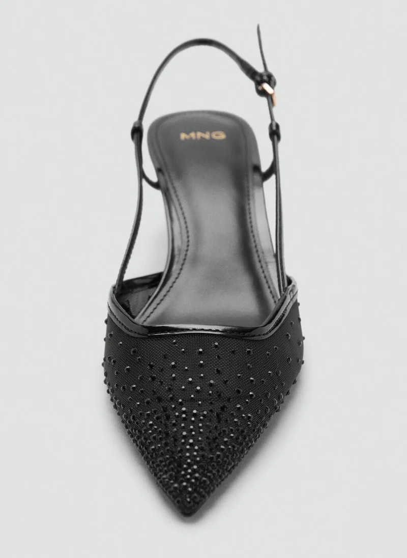 MANGO  Glitter mesh heeled shoes for Women | Best Price UAE