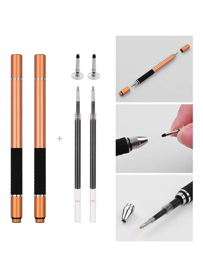 نيبمينينت طقم أقلام ستايلس لشاشات اللمس مكون من قطعتين برتقالي - Image 3