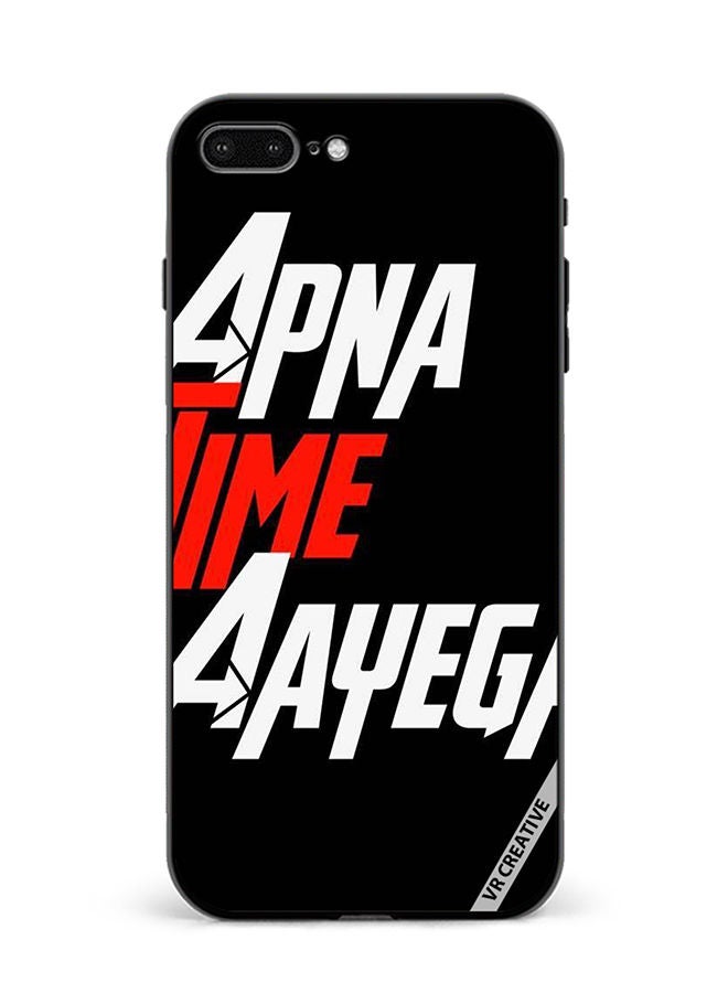 VR CREATIVE Protective Case Cover For Apple iPhone 7 Plus/8 Plus Apna Time Ayega Design Multicolour - Image 1