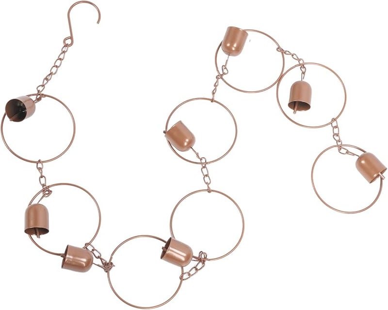 مُعلَّق رياح معدني للزينة الخارجية بمقاومة الطقس من الحديد وجمع المطر للحديقة والشرفة والتراس - Image 2