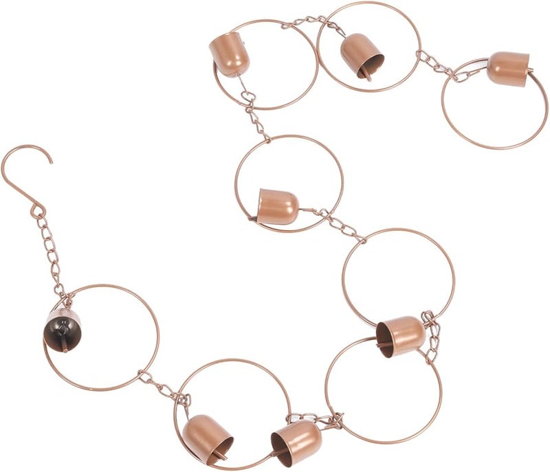 مُعلَّق رياح معدني للزينة الخارجية بمقاومة الطقس من الحديد وجمع المطر للحديقة والشرفة والتراس - Image 4