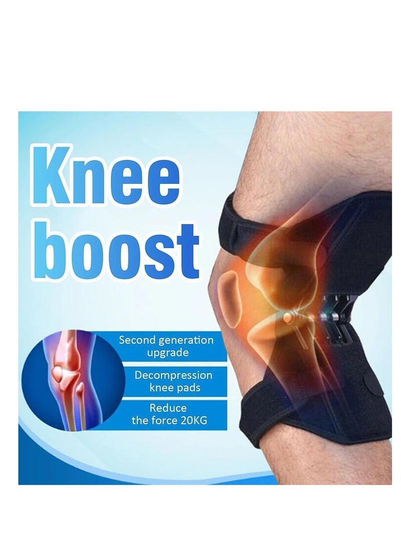 Strong Spring Knee Brace – Knee Joint Support for Arthritis Pain Relief – Suitable for Running, Walking, Mountaineering, Squatting – High Ventilation & One Size – Anti-Slip & Energy Booster (2) - Image 3