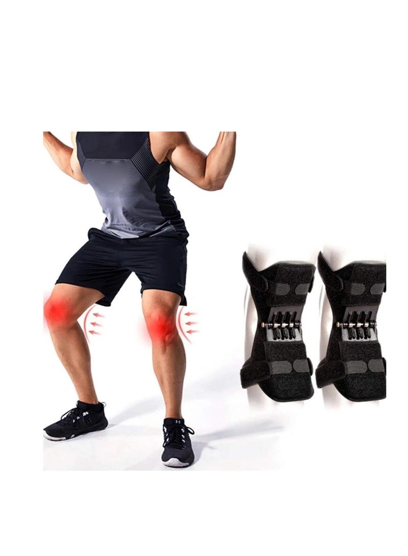 Strong Spring Knee Brace – Knee Joint Support for Arthritis Pain Relief – Suitable for Running, Walking, Mountaineering, Squatting – High Ventilation & One Size – Anti-Slip & Energy Booster (2) - Image 2