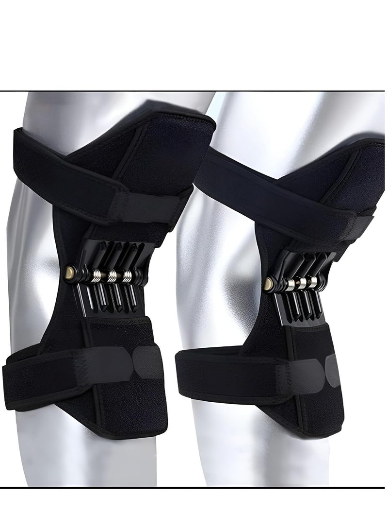 Strong Spring Knee Brace – Knee Joint Support for Arthritis Pain Relief – Suitable for Running, Walking, Mountaineering, Squatting – High Ventilation & One Size – Anti-Slip & Energy Booster (2) - Image 1