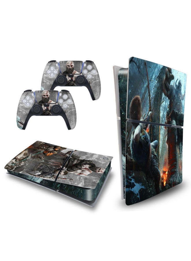 Loquat Straight Hair PS5slim Stickers PS5 Game Console PS5S Digital Version Handle P5SLIM All-inclusive Host Stickers-Color:Ps5slim Digital Version--06 - Image 4