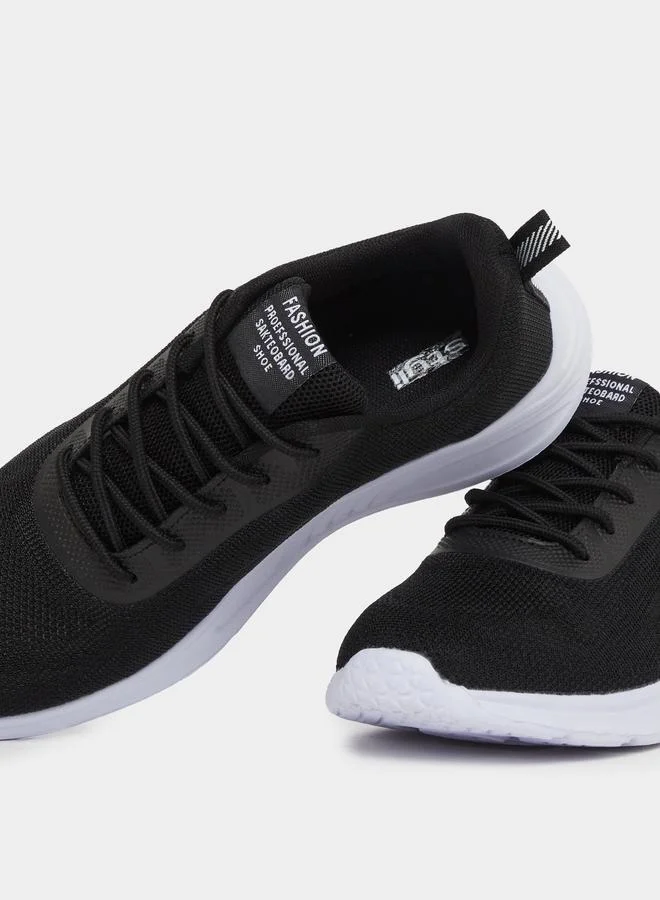 Styli Styli Solid Lace Up Sneakers