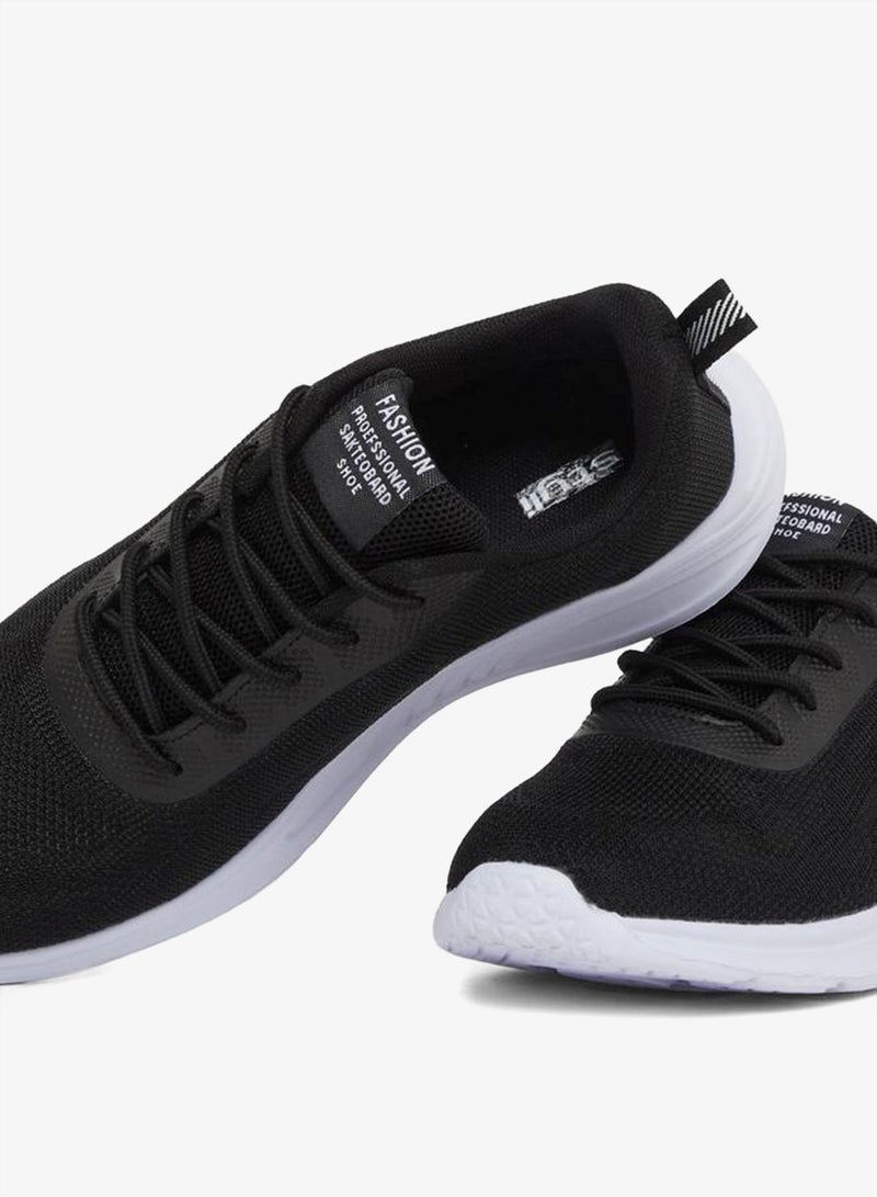 Styli Solid Lace Up Sneakers - Image 3