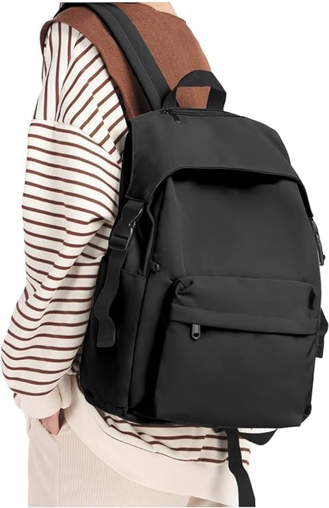 MUCHOVA Stylish Backpack for Women Basic Travel Bag for Stylish Women Lightweight College Backpack for Girls (Black) - Image 2