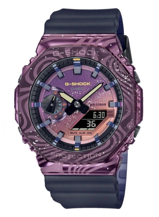 CASIO Galaxy waterproof Shi Ying movement Japanese and Korean watches with purple dial for men and women. - Image 1