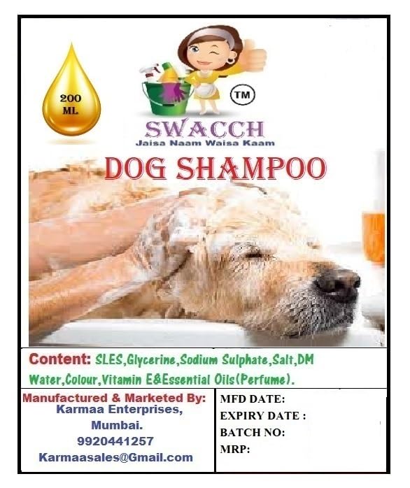 SWACCH Premium Shampoo for Dog (200ML) (Combo Pack of 2) Lemon & NEEM ALOVERA - Image 2