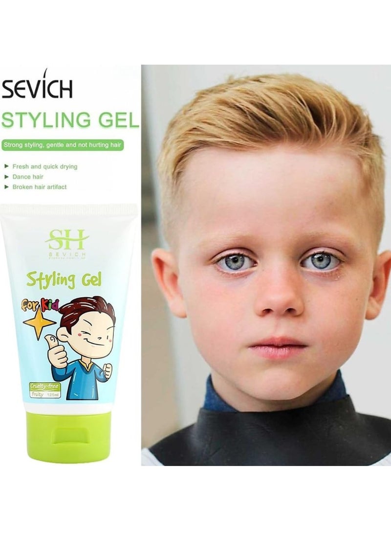 Sevich جل تصفيف الشعر للأطفال جل تصفيف الشعر النباتي للأطفال الصغار، طبيعي وآمن للأولاد والبنات الصغار، خالٍ من الكبريتات وخالٍ من القسوة، مناسب لجميع أنواع الشعر، 125 مل - Image 2