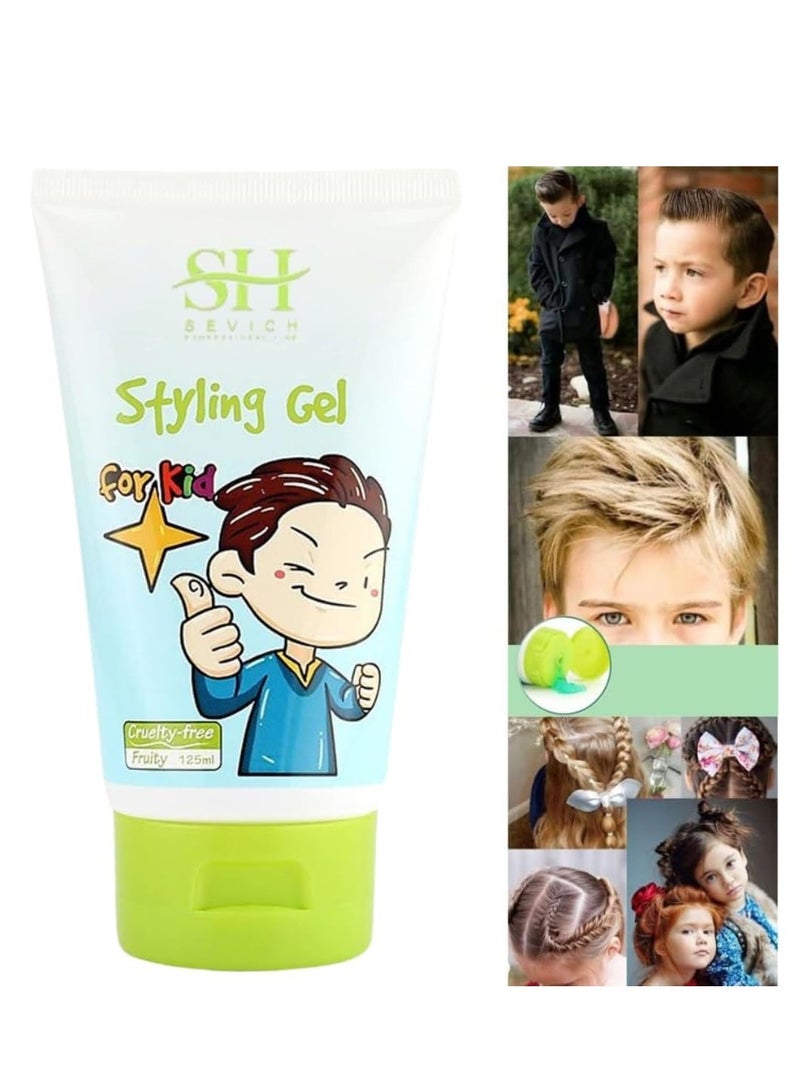 Sevich جل تصفيف الشعر للأطفال جل تصفيف الشعر النباتي للأطفال الصغار، طبيعي وآمن للأولاد والبنات الصغار، خالٍ من الكبريتات وخالٍ من القسوة، مناسب لجميع أنواع الشعر، 125 مل - Image 4