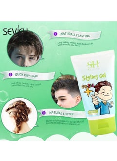 Sevich Hair Styling Gel For Kids Plant Based Hair Styling Gel For Toddlers Kids Babies Natural Safe For Small Boys & Girls With No Sulfates & Cruelty Free Gel Suitable For All Hair 125ml  - Image 5