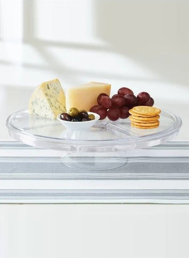 HOMESTAR Multi-Function Acrylic Cake Stand With Lid Clear  - Image 5