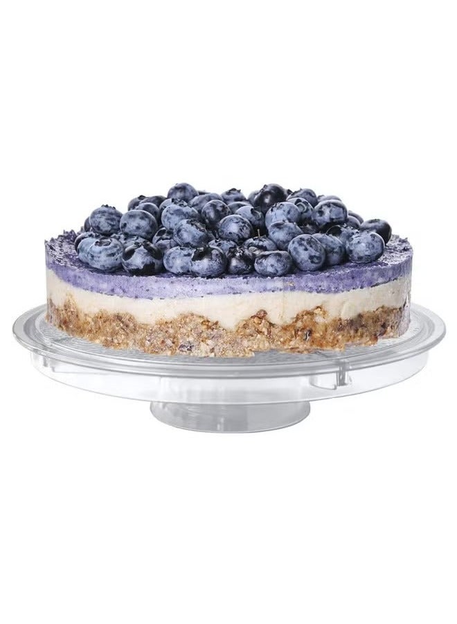 HOMESTAR Multi-Function Acrylic Cake Stand With Lid Clear  - Image 3