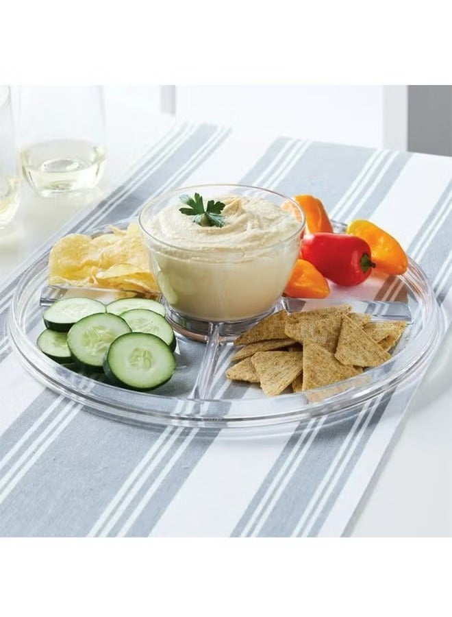 HOMESTAR Multi-Function Acrylic Cake Stand With Lid Clear  - Image 4