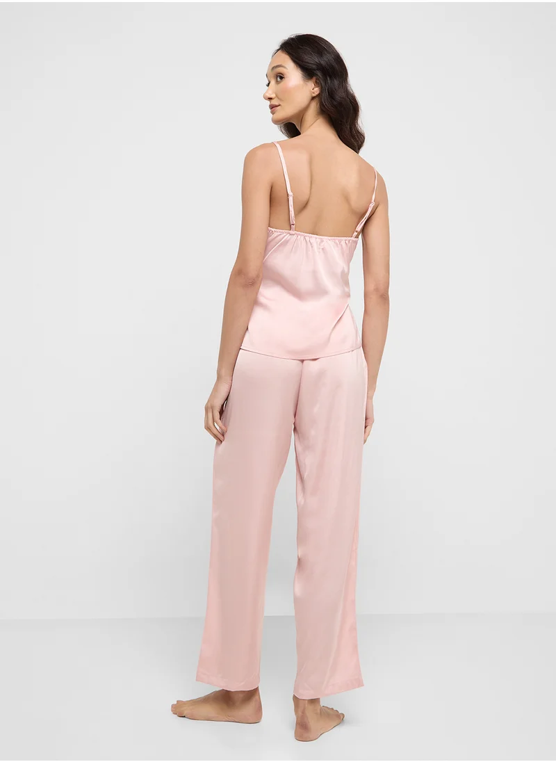 ELLA Satin Cami Top &Pant Set