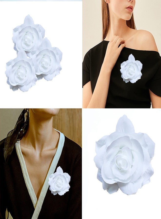 Geek-M Hair Flower Clips Brooch Boutique Hair Accessories Bohemia Hairpins for Women Girls (White) 1 Count (Pack of 1) - Image 2