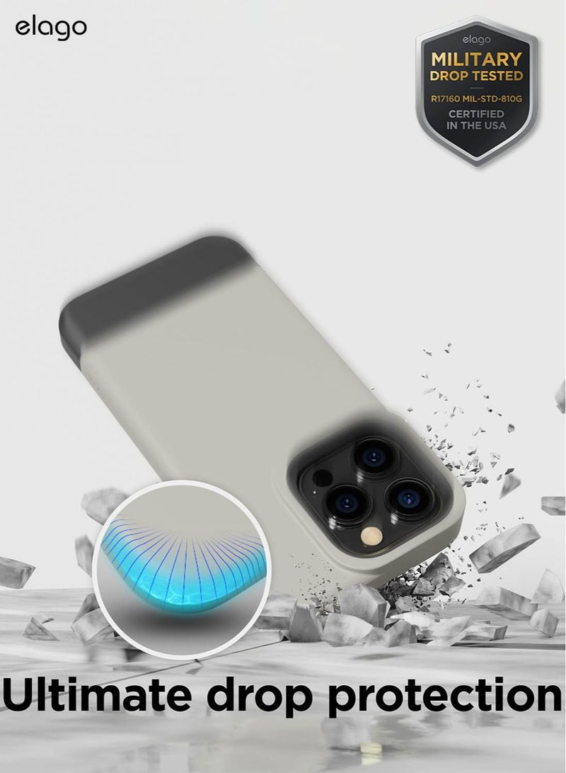 Elago Glide for iPhone 14 Pro Case Cover - Stone Dark Grey - Image 3