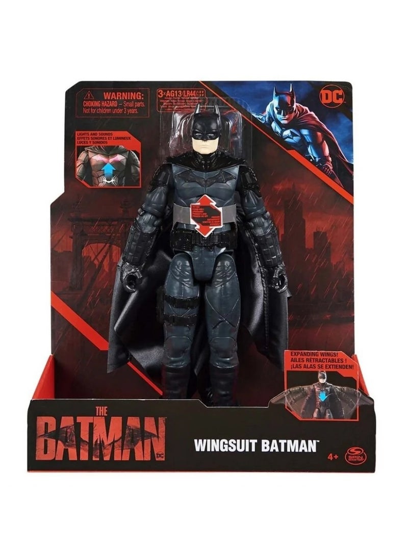 SPIN MASTER Batman Lights and Sound Phrases Wingsuit Action Figure  - Image 1