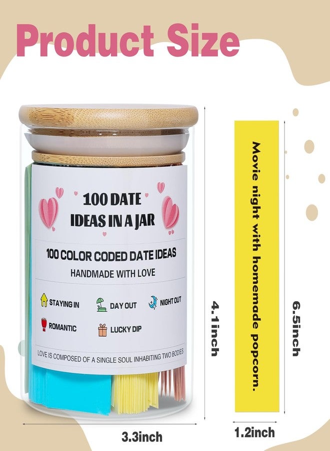 ١٠٠ فكرة مميزة للمواعيد في برطمان، أفكار ملونة للمواعيد، برطمان مناسب للميزانية، هدايا زفاف/ذكرى زواج/حفل توديع العزوبية/للعروسين الجدد - Image 2
