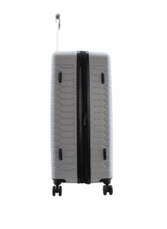 Discovery Discovery Reptile ABS Hardshell Large Check-In Luggage Silver, Durable Lightweight Expandable Suitcase, 4 Double Wheel With TSA Lock Trolley Bag (28 Inch).  - Image 4