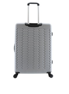 Discovery Discovery Reptile ABS Hardshell Large Check-In Luggage Silver, Durable Lightweight Expandable Suitcase, 4 Double Wheel With TSA Lock Trolley Bag (28 Inch).  - Image 3