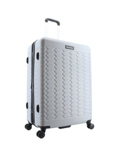 Discovery Discovery Reptile ABS Hardshell Large Check-In Luggage Silver, Durable Lightweight Expandable Suitcase, 4 Double Wheel With TSA Lock Trolley Bag (28 Inch).  - Image 5