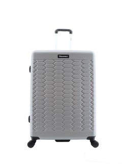 Discovery Discovery Reptile ABS Hardshell Large Check-In Luggage Silver, Durable Lightweight Expandable Suitcase, 4 Double Wheel With TSA Lock Trolley Bag (28 Inch).  - Image 1
