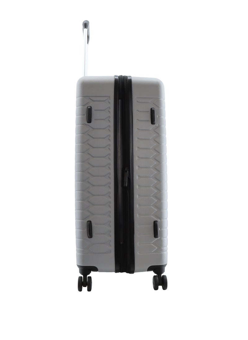 Discovery Reptile ABS Hardshell Large Check-In Luggage Silver, Durable Lightweight Expandable Suitcase, 4 Double Wheel With TSA Lock Trolley Bag (28 Inch). - pzsku/Z5DCAFDE3B368374F9BF1Z/45/_/1720609416/d2c0f424-7b3f-43dd-967f-2a991e6b1398