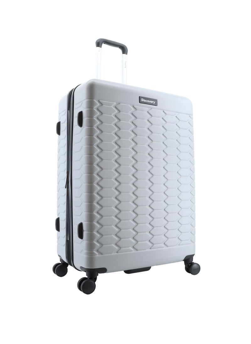 Discovery Reptile ABS Hardshell Large Check-In Luggage Silver, Durable Lightweight Expandable Suitcase, 4 Double Wheel With TSA Lock Trolley Bag (28 Inch). - pzsku/Z5DCAFDE3B368374F9BF1Z/45/_/1720609427/0a3871c3-9cf5-4849-9eb6-1d6fc6efda5a