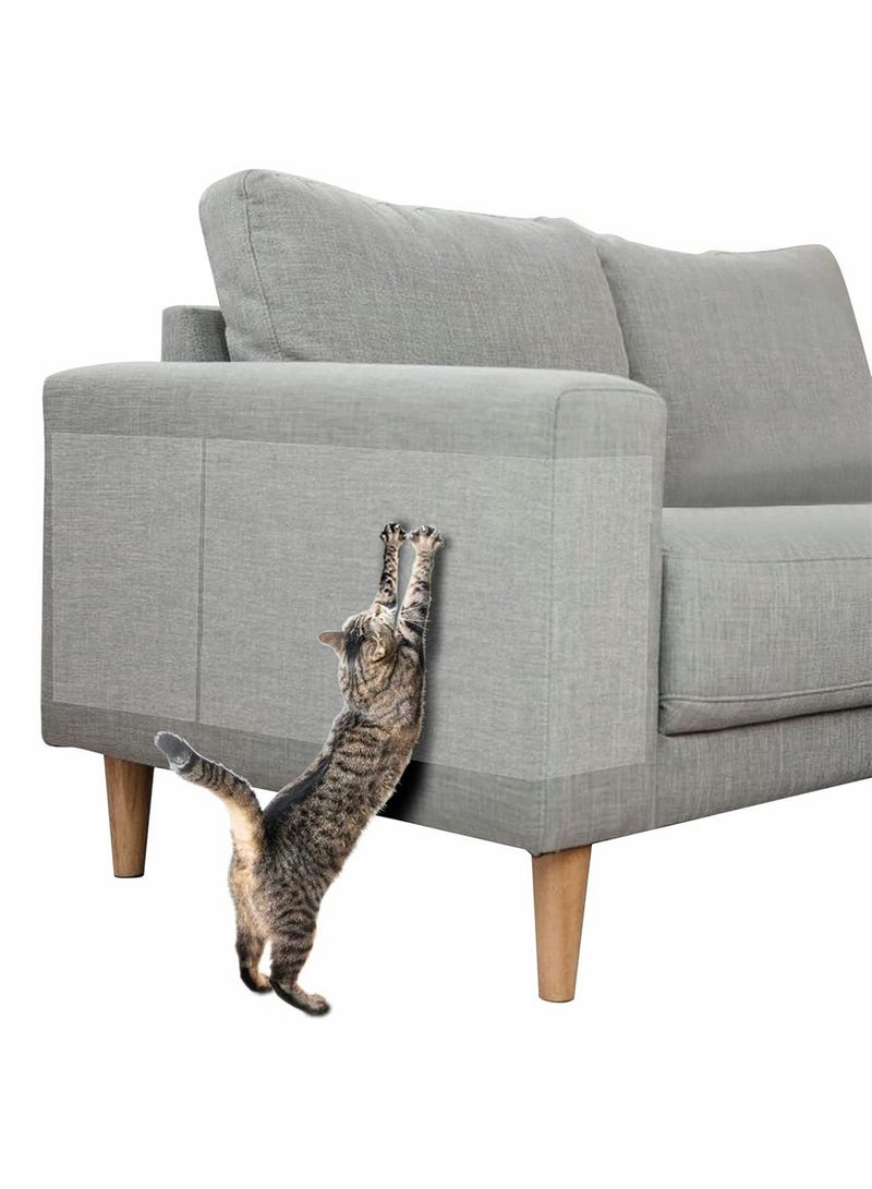 SYOSI Double Sided Scratch Furniture Protectors from Cats, Anti Cat Scratching Deterrent Tape, Cat Couch Protector, Scratch Protection Tapes for Pet, Clear Training Tape, Stops Scratching, 4 Pack - Image 1