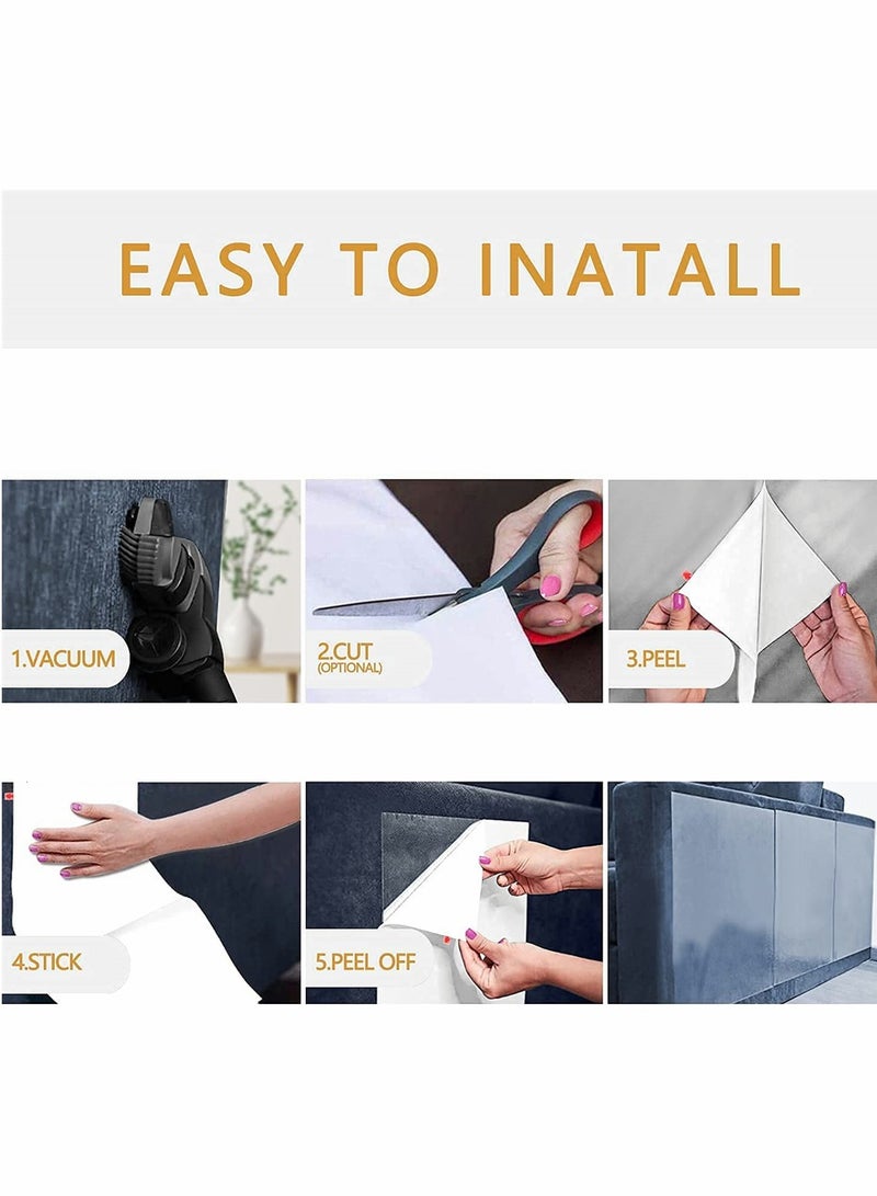 SYOSI Double Sided Scratch Furniture Protectors from Cats, Anti Cat Scratching Deterrent Tape, Cat Couch Protector, Scratch Protection Tapes for Pet, Clear Training Tape, Stops Scratching, 4 Pack - Image 4