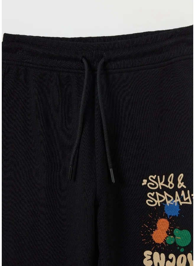 او في اس Fleece jogging set with print