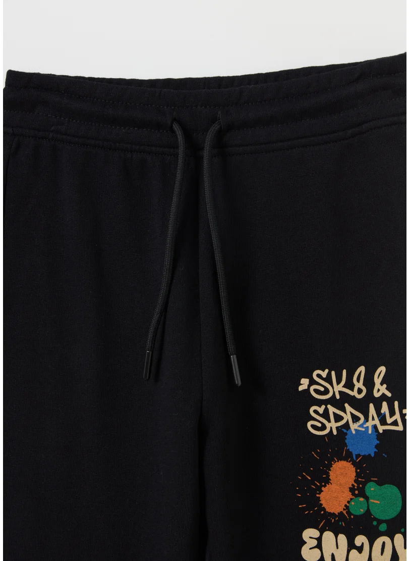 Ovs Fleece jogging set with print