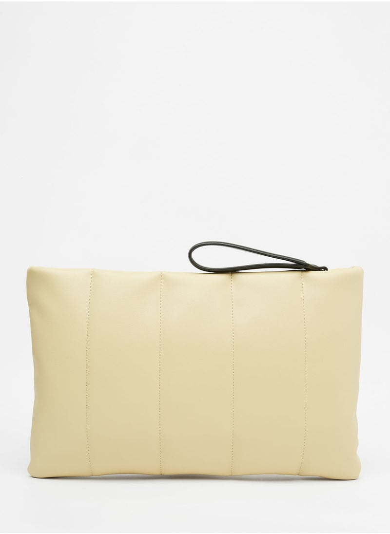 Ted Baker - Jader Vertically Quilted Oversized Clutch Bag - Image 1