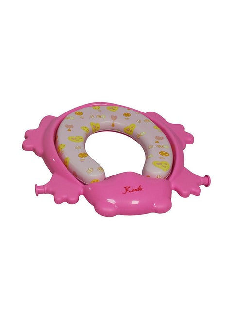 Frog Shape Cushion Potty Seat With Ladder Pink