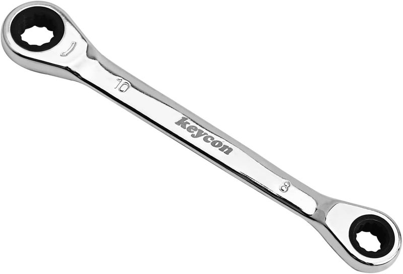 Utoolmart Ratcheting Wrench, 8mm x 10mm Metric Double Box End Wrench, CR-V Steel - Image 1