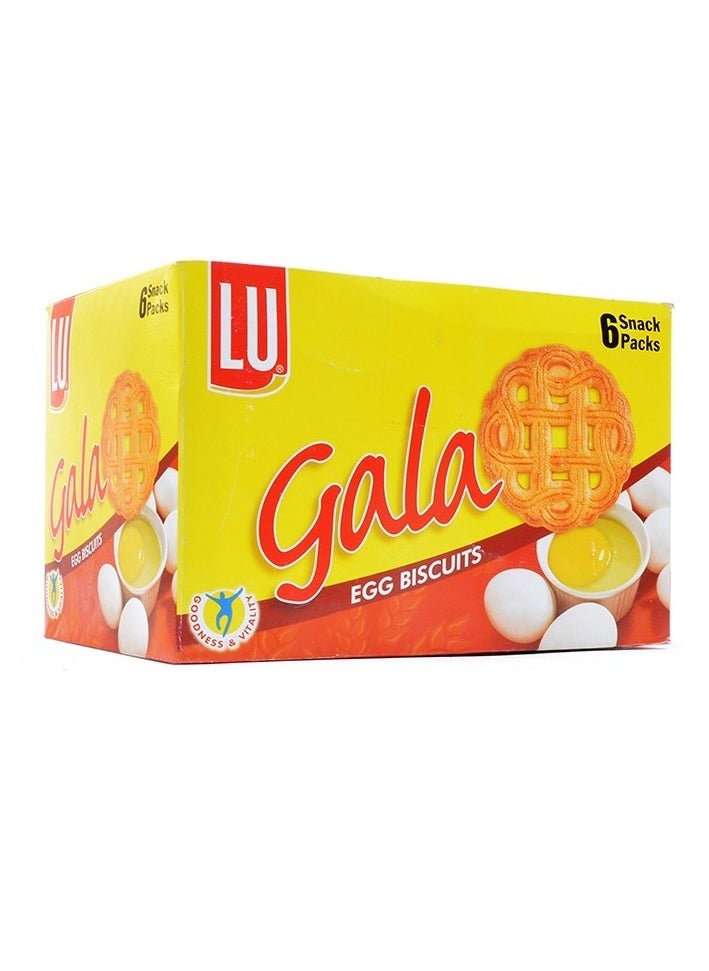 Lu Gala Egg Biscuits, Pack of 6 Snack Packs 
